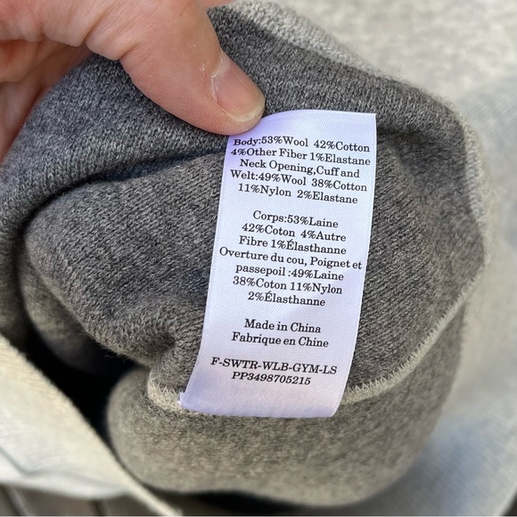 Everlane Wm’s The Cotton-Merino Sweatshirt Sweater In Heathered Gray NWOT Sz XS - Picture 4 of 12